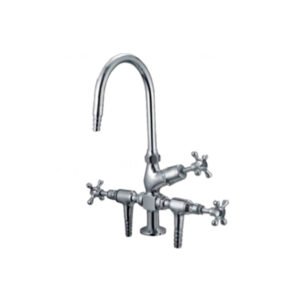 Water tray swan neck brass chrome plated - saiscientific